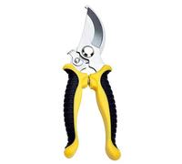 NTEK Pruning Shears Sharp Blade Bypass Hand Pruner, Stainless Steel Blades Professional Garden Clippers Bypass Secateurs, Tree Trimmers Secateurs, Garden Pruner, Gardening Scissors (Yellow)