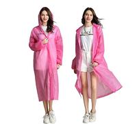 NTEK Rain Poncho Waterproof Raincoat | Reusable Rain Poncho | Rain Coat with Hoods and Sleeves | Emergency Rainwear | Lightweight Eva Rainwear | Rain Ponchos for Men and Women Adults Unisex.