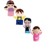 nteractive Family Hand Puppets, Soft Role Play Toys For Kids, Dad/Mom/Boy/Girl, Children Educational Tool for Preschool, Storytelling & Social Skills Development (Dad+Mom+Boy+Girl)