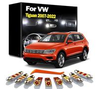 nterior LED Bulb Map Sun Visor Dome Light Kit, For VW Volkswagen Tiguan 5N AD1 AX1 MK1 MK2 2007-2018 2019 2020 2021 2022