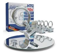 NTG Fitting for Airline Rail with Ring (Pack of 10) | Airline Fitting Lashing Eye with 1000 daN Load Capacity | Flight Eyelets for Load Securing in Trailer and Car | End Fitting