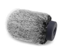 NTG Furry Microphone Windmuff - Windscreen/WindShield for Rode VideoMic NTG and Microphones with Maximum Slot Length of 100mm (3.9") and Diameter of 18-24mm by YOUSHARES (Black White)