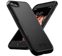 NTG Shockproof compatible for iPhone SE 2022/3rd/2020,iPhone 8/7 Case, Heavy-Duty Tough Rugged Lightweight Slim Protective Case for iPhone SE/8/7-Black