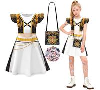 NTGFU Character Dress for Girls - Costume with Sequin Details for Cosplay, Birthday Parties & Stage Performances