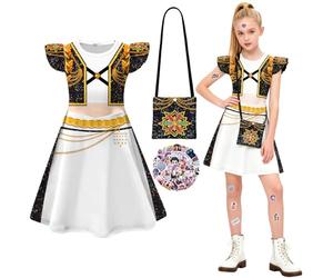 NTGFU Character Dress for Girls - Costume with Sequin Details for Cosplay, Birthday Parties & Stage Performances