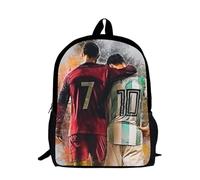 NTGFU Football Backpack Kids, Football Star School Bag, Boys School Bag 36 x 24 x 11 cm for Elementary and Middle School Students, Children Casual Travel Rucksack
