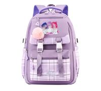 NTGFU LMNT-Backpack1 Demon K Pop Singer Backpacks Kindergarten School Bag Boys for Aged 3-14 Years, 40cm x 30cm x 11cm Toddler Backpack School Rucksack, Children's Schoolbag Waterproof for Kids
