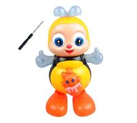 NTHFECG Dancing Bee, Electric Musical Bee with LED Lights and Music, Interactive Singing Bee with Rocking Motion, Sensory Toy for Preschoolers Ages 3 and Up (1PC)