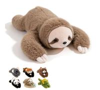 NTHFECG Weighted Cuddly Toy Plush Cushion - Soft, Soothing for Anxiety Relief & Better Sleep, for Children & Adults, Sloth, Koala, Triceratops, Teddy Bear, Adjustable Comfort (E-30 cm)