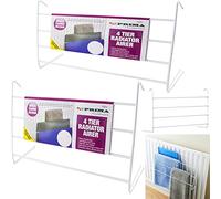 Nti 2 Pack 4 Tier Radiator Airer Dryer, Metal, White, 2m