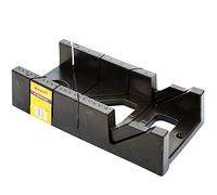 Nti Marksman 12" Black Mitre Saw Box Maxi Angle Cutting 30.5cm Miter Saw Box Carpenters Guide 45° 90° Degree Slot Woodworking Framing Crafts DIY Hand Tool UK
