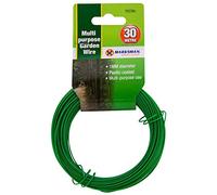 Nti MARKSMAN 20 x Meter Garden Wire Galvanised Green Plant Tie Home Thick Silver Thin Metal Decking Fencing Outdoors Indoor General Multi Purpose Coated UK FREE P&P (1.0mm x 30m Green Garden Wire)