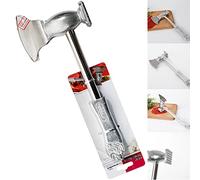 NTI Prima Aluminium Meat TENDERIZER | Stainless Steel | Blade Steak Hammer | Chicken | Beef | Filet Making | BBQ Home Professional Cooking Tools Metal Mallet Hammer Restaurant UK Free P&P, Silver