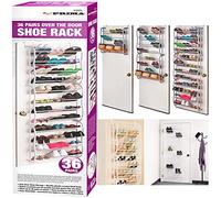 NTI PRIMA Over The Door Shoe Rack | Hanging Organizer Storage Space Saver Shoes Hanger 12 Tier Shelf Stand Multi-layer Box Easy Installation Hallway Furniture DIY UK FREE P&P, 185CM X 54CM X 20CM