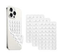 NTidea 2 Pack Double Sided Silicone Suction Cup Phone Case Mount, Hands-Free Silicon Phone Grip with Higher Suction Power for Selfies and Videos, Non Slip Phone Accessories, White