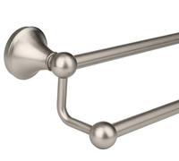 Ntipox Antique Bathroom Double-Towel Bar Brushed Nickel, 24 Inch Towel Racks for Bathroom Wall Mounted,Bathroom Accessories Towel Holder,Bathroom TwoTowel Rod Hanger