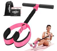 NTIUYOT Upgraded Durable Pedal Resistance Band with Handle, Thickened Latex Tubes and Soft Foam Fabric Pedal, Exercise Equipment for Abs, Waist, Arm, Core/ABS, Leg
