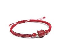 NTIYOU Bracelets Bead bracelet worry Bracelet Lucky CharmOx Chinese Zodiac Beads Red BraidedAdjustable Amulet Attract Good Wealth Beaded
