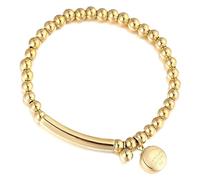 NTIYOU Bracelets Bracelets Women Jewellery Women'S Gift Girls Bead Hang Carve Forever Love Round Bean Woman Bracelet Fashion Jewelry Beaded(Gold-color)