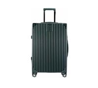 NTIYOU Suitcase Suitcases with Wheels with Fingerprint Password Lock Luggage Portable USB Emergency Power Supply Convenient Carry On Luggage Travel Gear(Green,42 * 25 * 63CM)