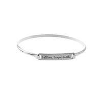 NTLX Inspirational Message Jewelry - Bracelets for Women - Delicate Metal Bar Bracelet - Engraved Messages - Gold, Silver, Rose Gold Plated - Modern & Simple - with Gift Box included, Zinc, n / a