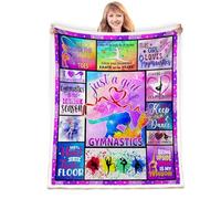 NTMANON Gymnastics Blanket,Gymnastics Gifts for Girls,Gifts for Gymnasts Gymnastics Girls,Gymnastics Blanket for Girls Teens,Girls Gymnastics Gifts,Gymnastics Lovers Blanket for Home Bed Sofa 50"X 60"