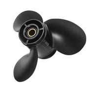 NTOLAMPIX Compatible With Evinrude Johnson BRP 8-15HP Aluminum Alloy Outboard Propeller 13 Spline Tooths Black 3 Blades 174950/778772 9 1/4 x 10