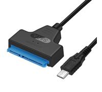 NTQinParts USB 3.1 Type C to SATA III HDD SSD 2.5" Hard Drive Adapter Cable 22-Pin UASP for Samsung 870 EVO SATA III SSD 2.5” Internal Solid State Drive 250GB 500GB 1TB 2TB 4TB