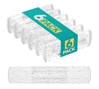 NTQNOIKA Glacier Pattern Clear Plastic Drawer Dividers, Adjustable Expandable 11.8-20" Kitchen Drawer Organizer, 6 Pack