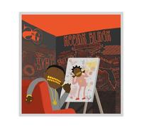 NTRECS Kodak Black Poster Painting Pictures Album Cover Canvas Poster Wall Art Decor Print Picture Paintings for Living Room Bedroom Decoration Unframe-style 12x12inch(30x30cm)