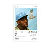 NTRECS Tyler Poster Wolf The Creator Music Album Rapper Canvas Poster Canvas Poster Wall Art Decor Print Picture Paintings for Living Room Bedroom Decoration Unframe-style 08x12inch(20x30cm)