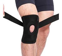 NTRH Knee brace for arthritis,ACL and meniscus tear,Open-Patella Stabiliser,Adjustable Knee Support for Joint Pain,Ligament Injury,Sport Knee Support for Men Women (BLACK)