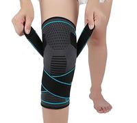 NTRH Knee Support Brace for Women and Men,Adjustable Compression Knee Brace for Arthritis,Joint Pain,Ligament Injury,Meniscus Tear,ACL,MCL,Running,Sports,Squats(single) (XXL, Blue)