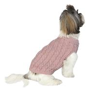 NTS Pets Small Dog Turtleneck Puppy Jumper | Cute and Cosy Dog Jumper for Small Dogs | 5 Colours and 3 Sizes (Pink, Large)