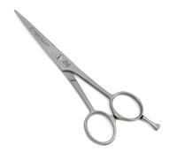 NTS-Solingen Silver Star Line 150 | Hairdressing Scissors | Matte | Satin | Made in Solingen | 5.5 Inches = Approx. 14 cm | Professional Scissors for Hair Cutting