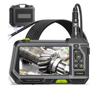 NTS500 5.0 LCD Screen .5mm Dual Lens Industrial Endoscope Camera 1080P IP67 Pipe Car Inspection Borescope 32GB(5.5mm dual lens 3m)