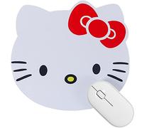 NTSEOT Hello Kitty Cute Mouse Pad for Computer Laptop Accessories for Women, Kawaii Office Desk Decor Stuff (White)