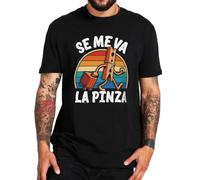 NTUSLFPG Se Me Va La Pinza T Shirt Funny Spanish Jokes Y2k Vintage T-Shirt for Men 100% Cotton Soft Casual Tops Size Black 3XL