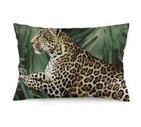 NTVOWPZO 2 Pack Decoration Throw Pillow Covers 12 "x20 Pillowcases Covers Leopard Palm Leaf Pillowcases Modern Farmhouse Home Decor Sofa Cushions Covers for Couch Bed Living Room