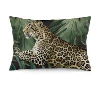 NTVOWPZO 2 Pack Decoration Throw Pillow Covers 16 "x24 Pillowcases Covers Leopard Palm Leaf Pillowcases Modern Farmhouse Home Decor Sofa Cushions Covers for Couch Bed Living Room