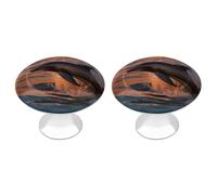 NTVOWPZO 2 Pack Round Dusk Dolphin Cabinet Knobs Pulls Decorative Farmhouse Kitchen Cabinet Door Knob, 2.8cm/1.1" Knob Pull Handles with Screws, Metal Dresser Knobs for Cupboard, Closet, Bifold Door