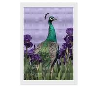 NTVOWPZO 5D Diamond Art Kits for Adults Beginners DIY Green Peafowl by Iris Full Drill Diamond Painting Gem Art Kits Round Diamonds Dots Kit Paint by Numbers for Crafts Gift Home Wall Decor 8x12