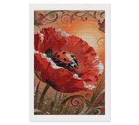 NTVOWPZO 5D Diamond Art Kits for Adults Beginners DIY Ladybug Petal Full Drill Diamond Painting Gem Art Kits Round Diamonds Dots Kit Paint by Numbers for Crafts Gift Home Wall Decor 8x12