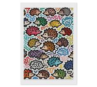 NTVOWPZO 5D Diamond Art Kits for Adults Beginners DIY Little Hedgehog Graffiti Full Drill Diamond Painting Gem Art Kits Round Diamonds Dots Kit Paint by Numbers for Crafts Gift Home Wall Decor 8x12