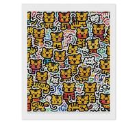 NTVOWPZO 5D Diamond Art Kits for Adults Beginners DIY Little Tiger Graffiti Full Drill Diamond Painting Gem Art Kits Round Diamonds Dots Kit Paint by Numbers for Crafts Gift Home Wall Decor 16x20