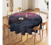 NTVOWPZO 70in Round Tablecloth Stain & Heat Resistant Polyester | Wrinkle Free Washable Grand Canyon Table Cover for 5 to 6 Foot Tables Dining Kitchen Party Picnic Buffet Wedding Farmhouse Decor