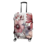 NTVOWPZO Abstract Colorful Flowers Travel Luggage Cover Spandex Suitcase Protector Washable Baggage Covers Elastic Scratch-Resistant Luggage Cover Protector Fits 18-32 Inch Luggage, Abstract Colorful