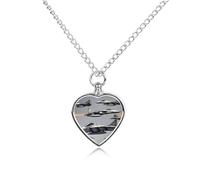 NTVOWPZO Aircraft Fighter Jets Urn Necklace for Ashes 27.6'' Chain with Filling Kit Pet Cremation Jewelry Charm Silver Pendant Necklace Dog Cat Ashes Keepsakes Memorial Gift for Women Men Pet Lover
