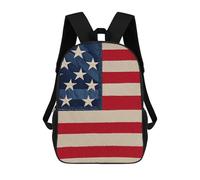 NTVOWPZO All-Weather American Flag Patchwork Laptop Backpack for Men Women Water Resistant Travel Carry on Backpack Work Business Commuter Daypack for Hiking Camping Cycling Climbing Black