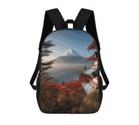 NTVOWPZO All-Weather Japan Mount Fuji Landscape Laptop Backpack for Men Women Water Resistant Travel Carry on Backpack Work Business Commuter Daypack for Hiking Camping Cycling Climbing Black